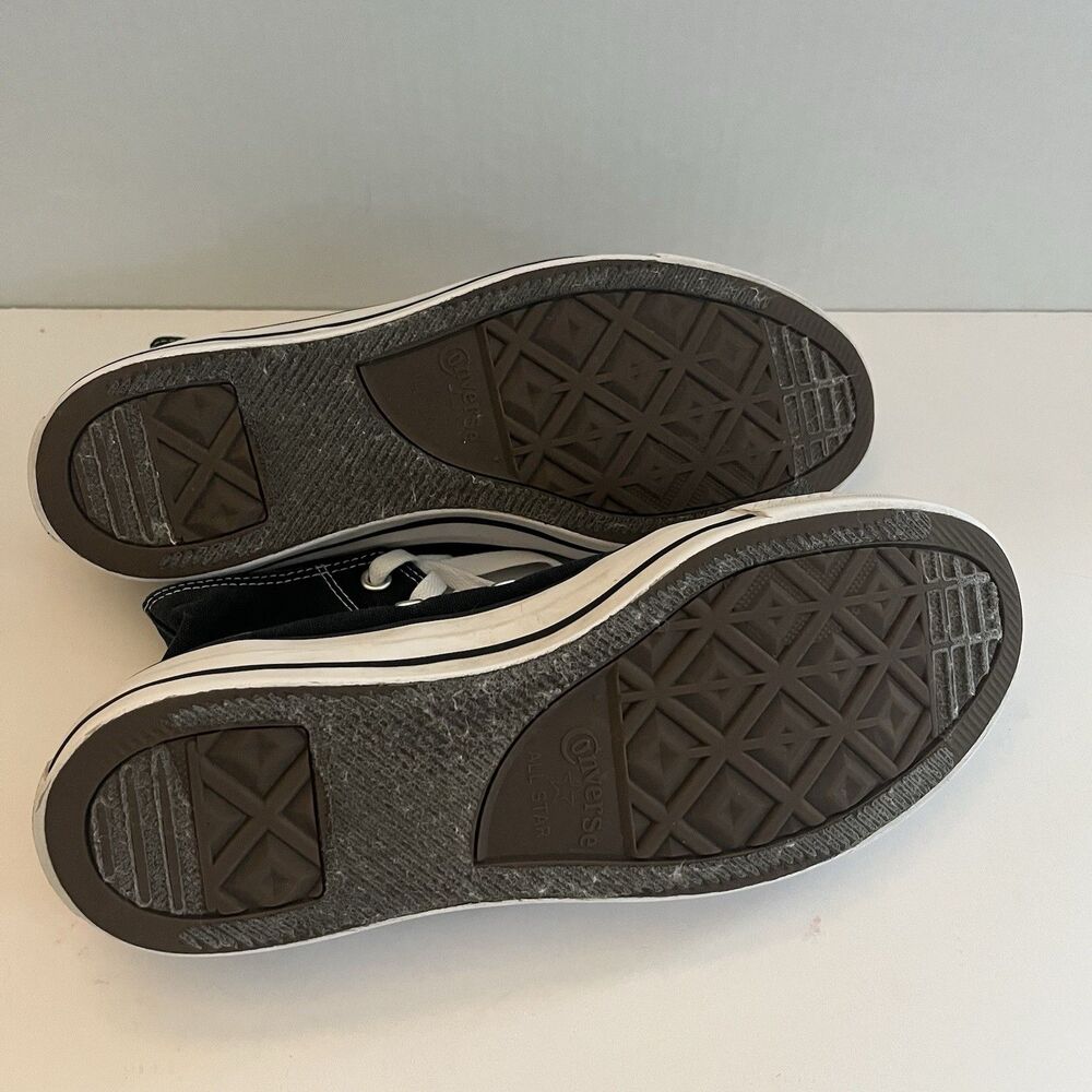 Converse All Star Chuck Taylor High Shoes Womens 13 Black Canvas Grunge Sneakers - Picture 7 of 9